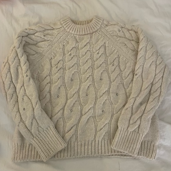Zara Cable Knit Sweater - Picture 1 of 2